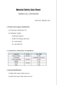 Bodaq Interior Film MSDS