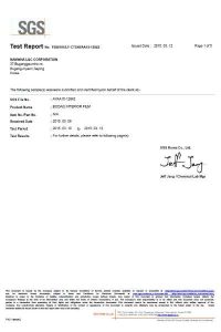 Heavy Metals Test SGS